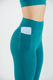 Pocket Leggings - Bloom Lagoon