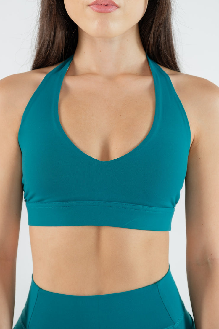 Halter Bra - Bloom Lagoon