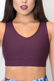 Ribbed Sports Bra - On the Nice List
