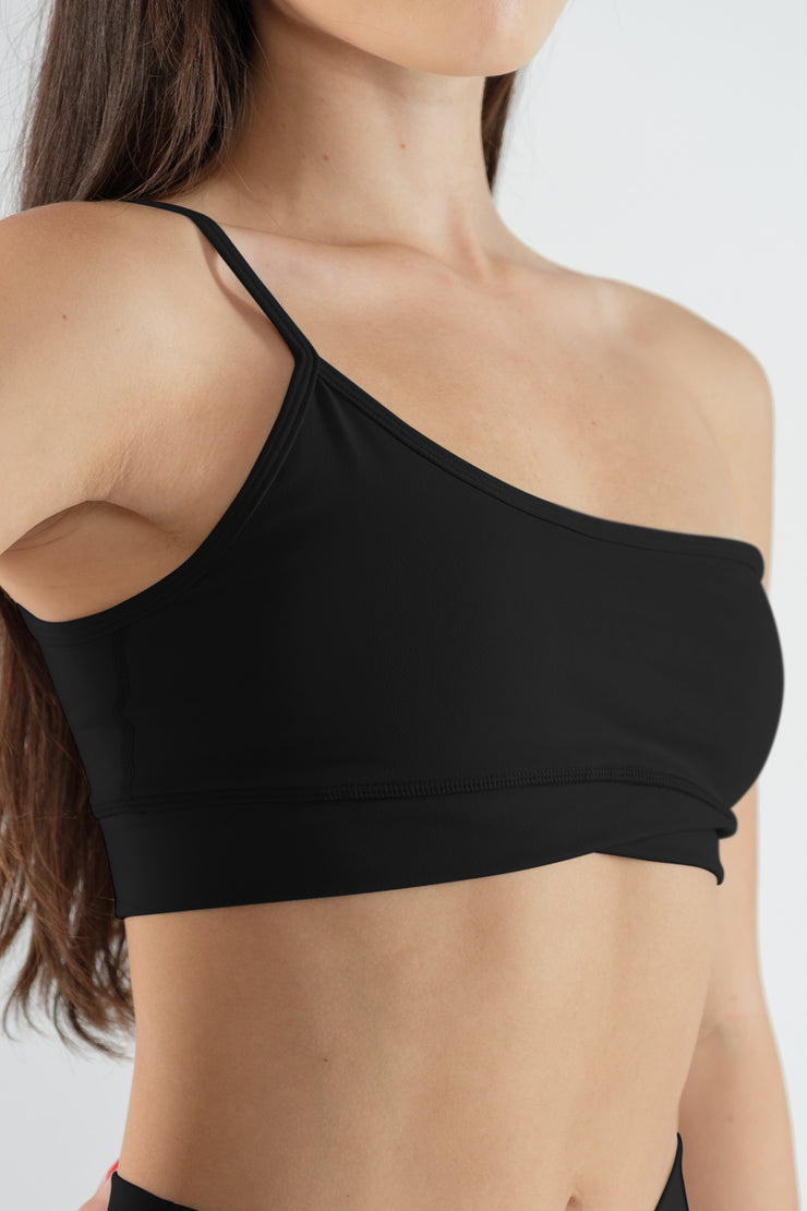 One Shoulder Bra - Black On My BS – BLOOM ACTIVEWEAR