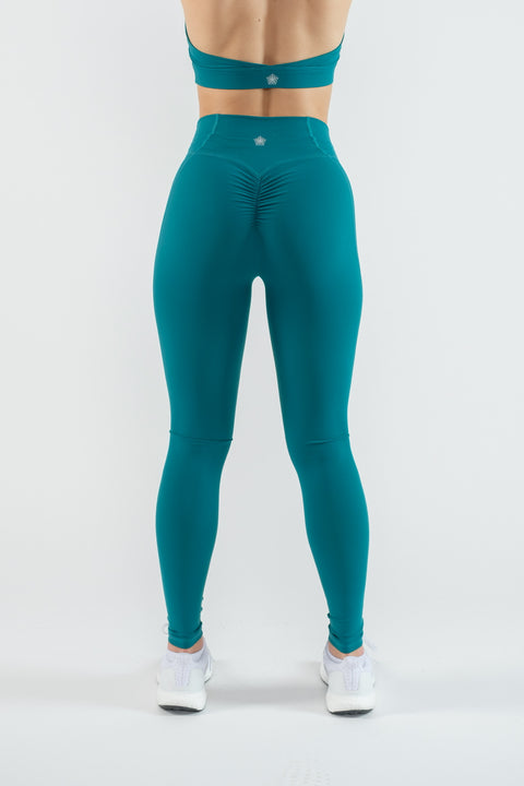 Scrunch Leggings - Bloom Lagoon