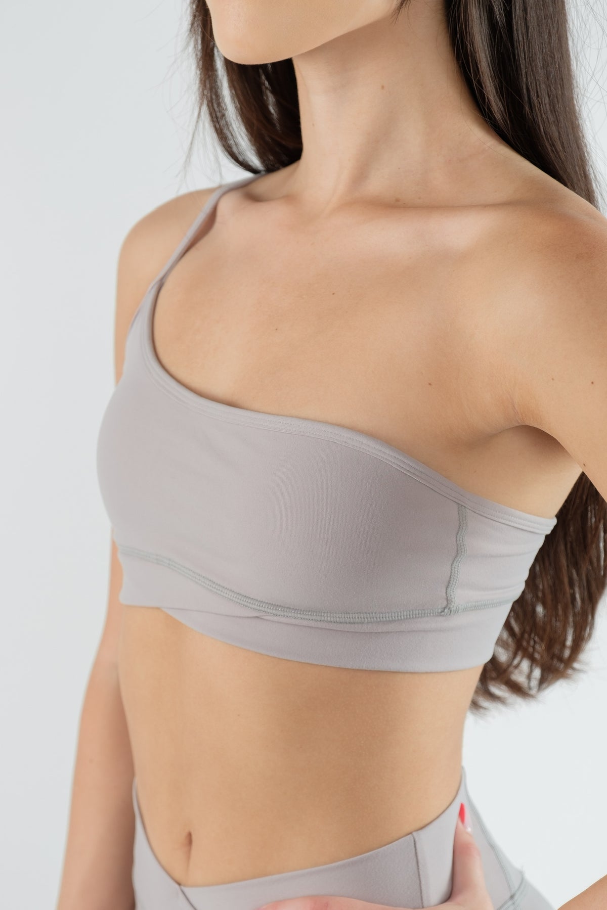 SKY BLUE ONE SHOULDER SPORTS BRA – JOVIERFIT ATHLEISURE BRAND